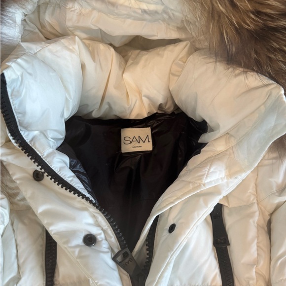 SAM decade fur trimmed puffer jacket size small - Picture 2 of 5